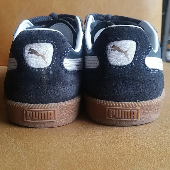 Puma Super Liga Blue/Black Leather Retro Gum Soles Men's Shoes 10.5 - Picture 4 of 9